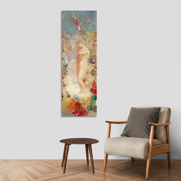 Quadro Stampa su Tela con Telaio in Legno Odilon Redon - Pandora