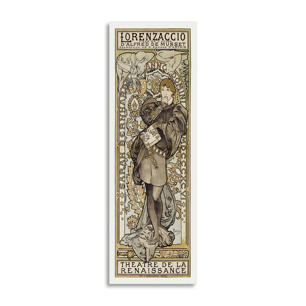 Quadro Stampa su Tela con Telaio in Legno Alphonse Mucha - Lorenzaccio