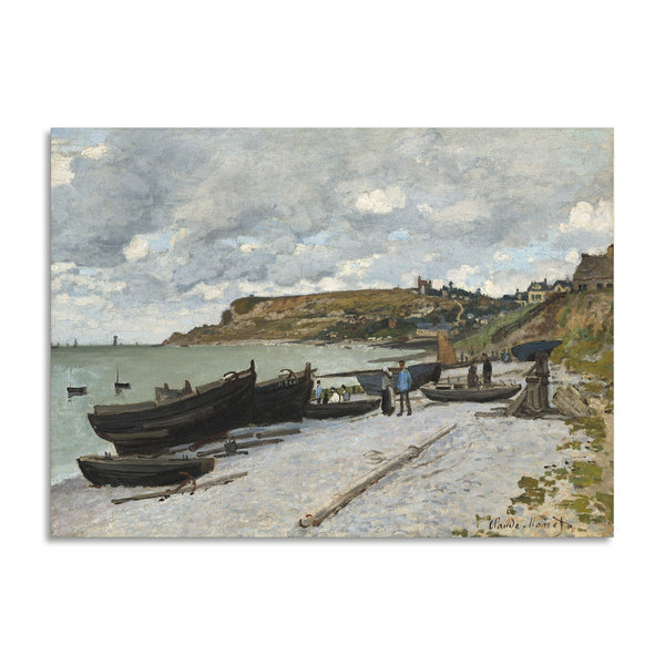 Quadro Stampa su Tela con Telaio in Legno Claude Monet - Sainte-Adresse