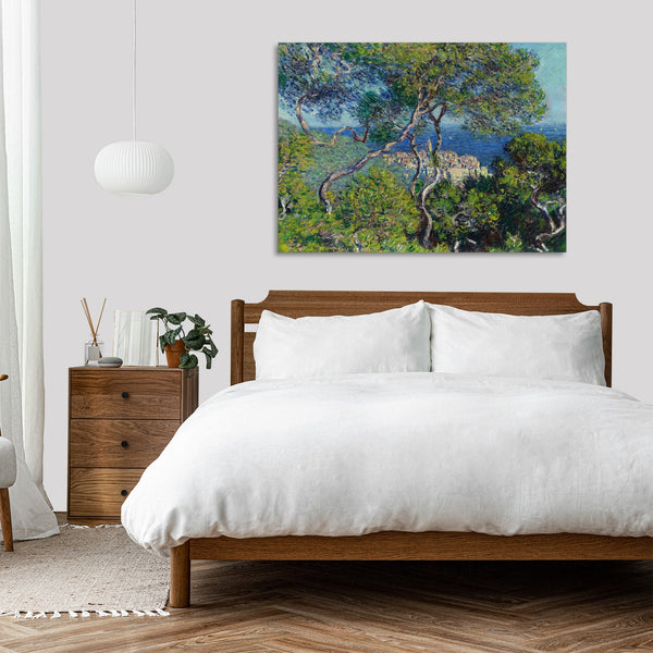 Quadro Stampa su Tela con Telaio in Legno Claude Monet - Bordighera