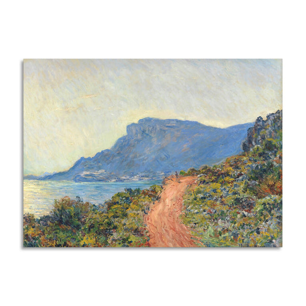 Quadro Stampa su Tela con Telaio in Legno Claude Monet - The Corniche near Monaco