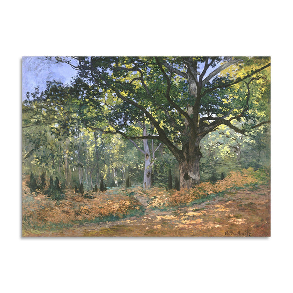 Quadro Stampa su Tela con Telaio in Legno Claude Monet - The Bodmer Oak, Fontainebleau Forest