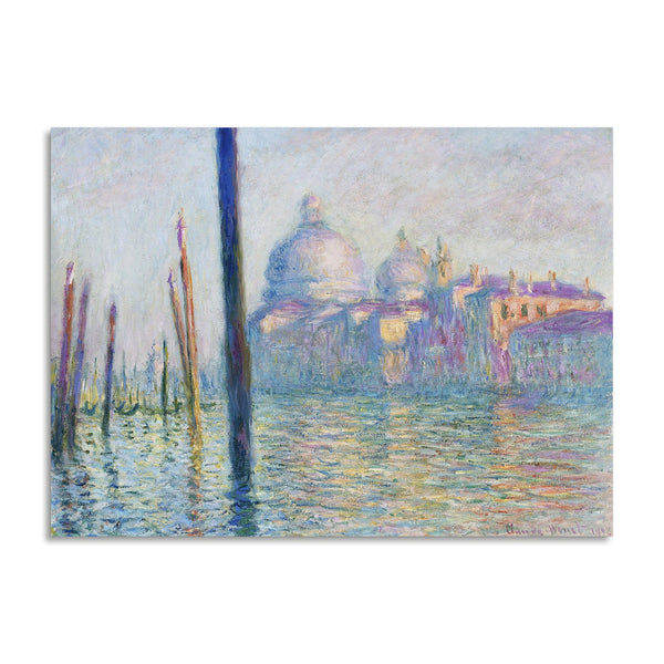 Quadro Stampa su Tela con Telaio in Legno Claude Monet - Le Grand Canal