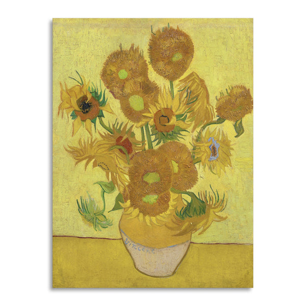 Quadro Stampa su Tela con Telaio in Legno Vincent van Gogh - Sunflowers