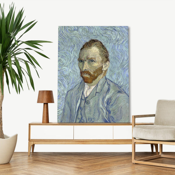 Quadro Stampa su Tela con Telaio in Legno Vincent van Gogh - Self-portrait