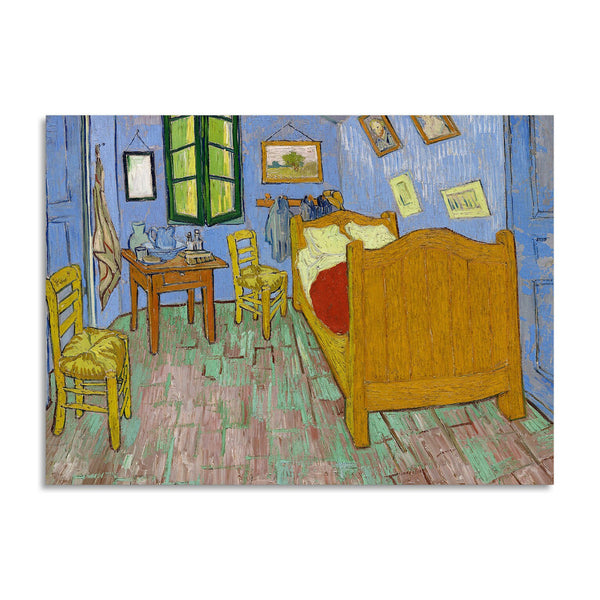 Quadro Stampa su Tela con Telaio in Legno Vincent van Gogh - The Bedroom
