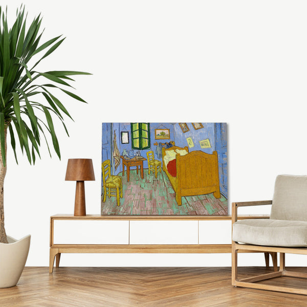 Quadro Stampa su Tela con Telaio in Legno Vincent van Gogh - The Bedroom
