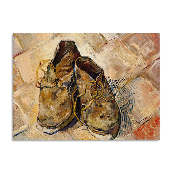 Quadro Stampa su Tela con Telaio in Legno Vincent van Gogh - Shoes