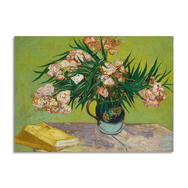 Quadro Stampa su Tela con Telaio in Legno Vincent van Gogh - Oleanders