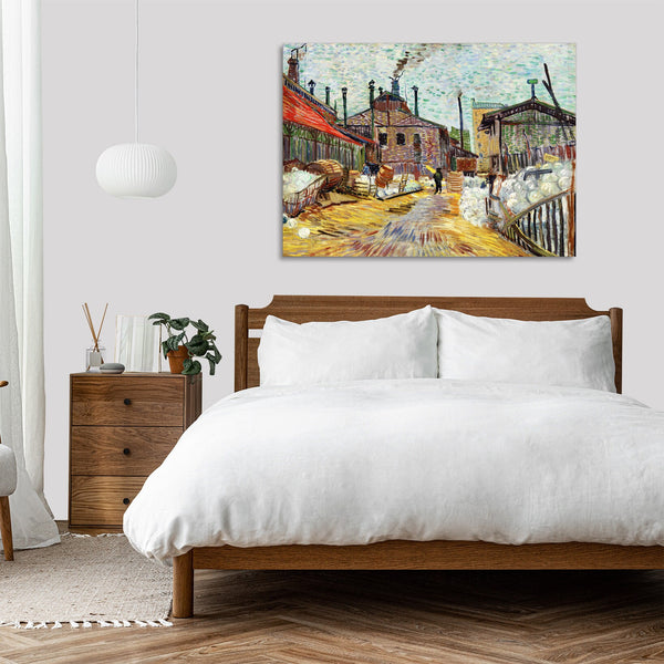 Quadro Stampa su Tela con Telaio in Legno Vincent van Gogh - The Factory