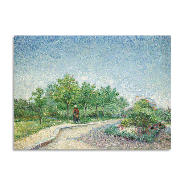Quadro Stampa su Tela con Telaio in Legno Vincent van Gogh - Square Saint-Pierre, Paris