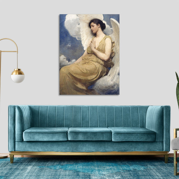 Quadro Stampa su Tela con Telaio in Legno Abbott Handerson Thayer - Winged Figure