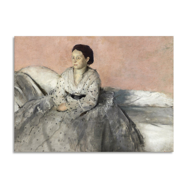 Quadro Stampa su Tela con Telaio in Legno Edgar Degas - Madam Rene de Gas