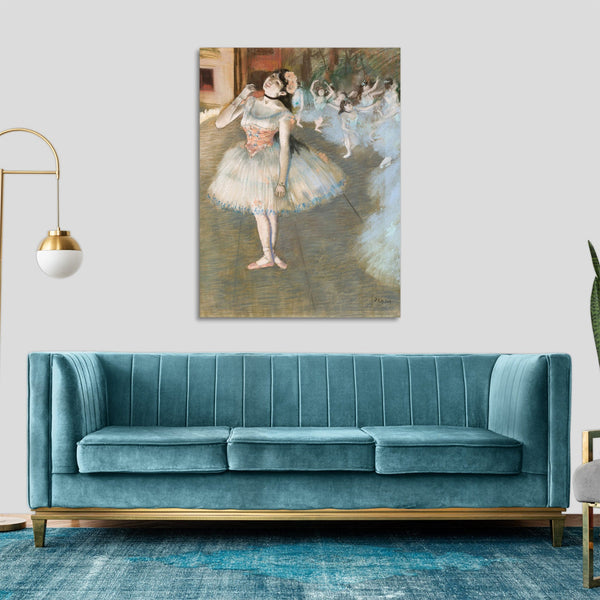 Quadro Stampa su Tela con Telaio in Legno Edgar Degas - The Star