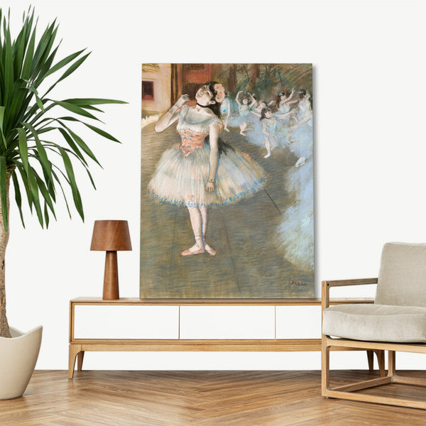 Quadro Stampa su Tela con Telaio in Legno Edgar Degas - The Star