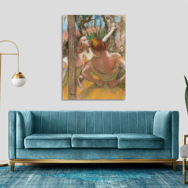 Quadro Stampa su Tela con Telaio in Legno Edgar Degas - Dancers