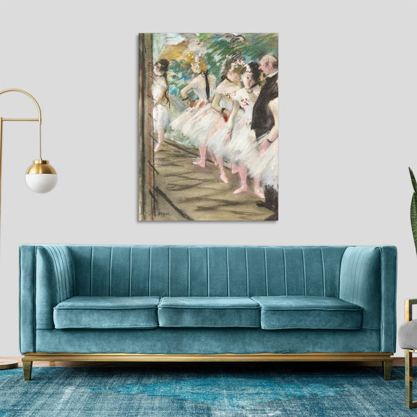 Quadro Stampa su Tela con Telaio in Legno Edgar Degas - The Ballet