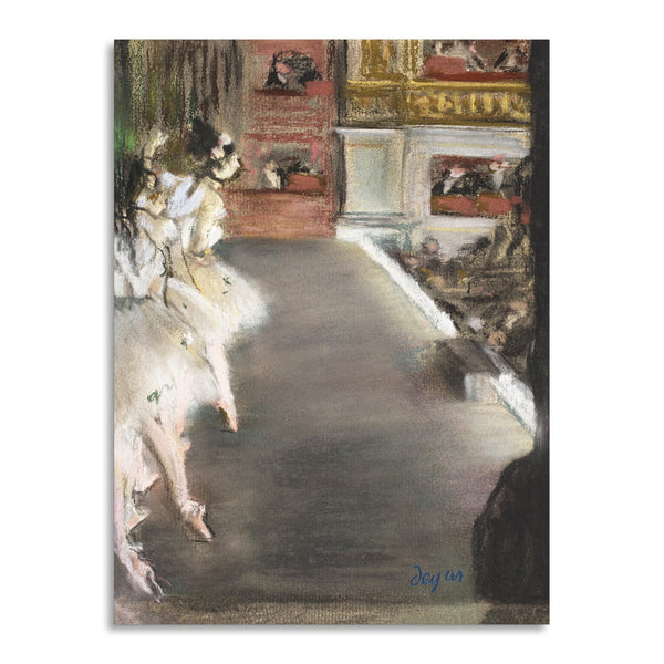 Quadro Stampa su Tela con Telaio in Legno Edgar Degas - Dancers at the old Opera House