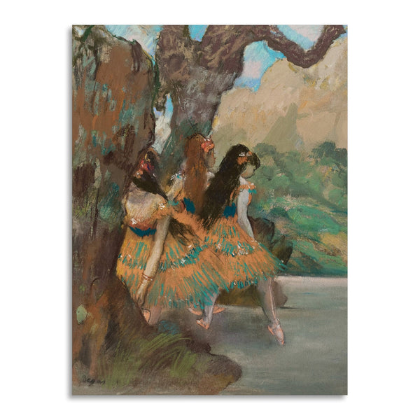 Quadro Stampa su Tela con Telaio in Legno Edgar Degas - Ballet Dancers