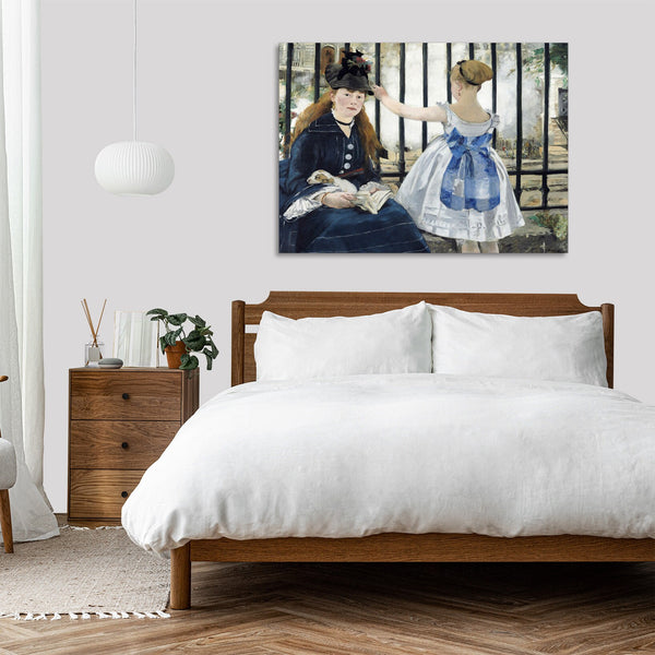 Quadro Stampa su Tela con Telaio in Legno Edouadr Manet - Boating