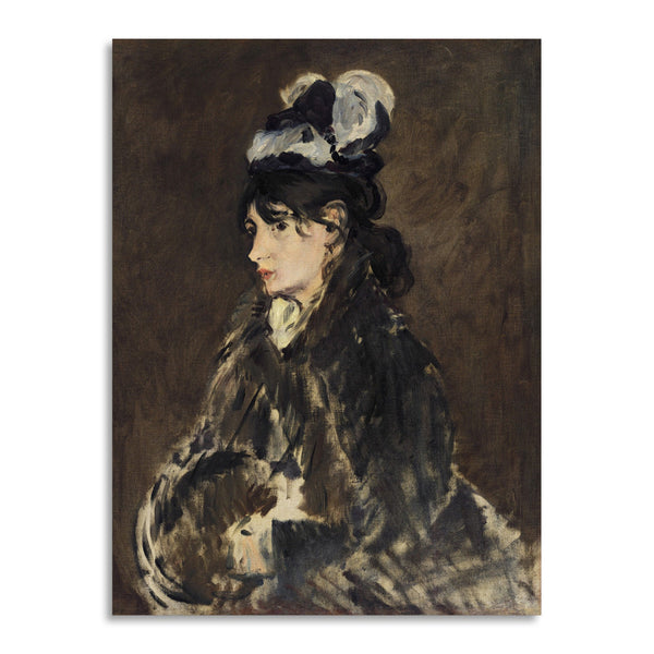 Quadro Stampa su Tela con Telaio in Legno Edouadr Manet - Berthe Morisot
