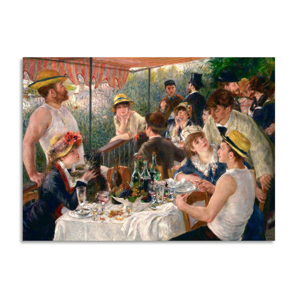 Quadro Stampa su Tela con Telaio in Legno Pierre-Auguste Renoir - Luncheon of the Boating Party
