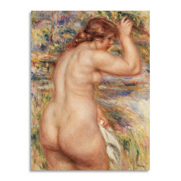 Quadro Stampa su Tela con Telaio in Legno Pierre-Auguste Renoir - Nude in a Landscape