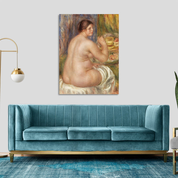 Quadro Stampa su Tela con Telaio in Legno Pierre-Auguste Renoir - Nude from the Back