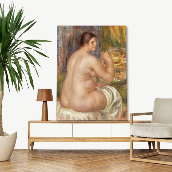 Quadro Stampa su Tela con Telaio in Legno Pierre-Auguste Renoir - Nude from the Back