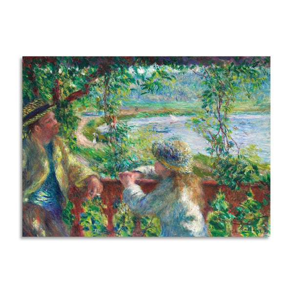 Quadro Stampa su Tela con Telaio in Legno Pierre-Auguste Renoir - Near the Lake