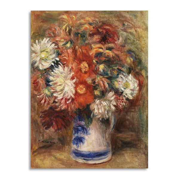 Quadro Stampa su Tela con Telaio in Legno Pierre-Auguste Renoir - Bouquet