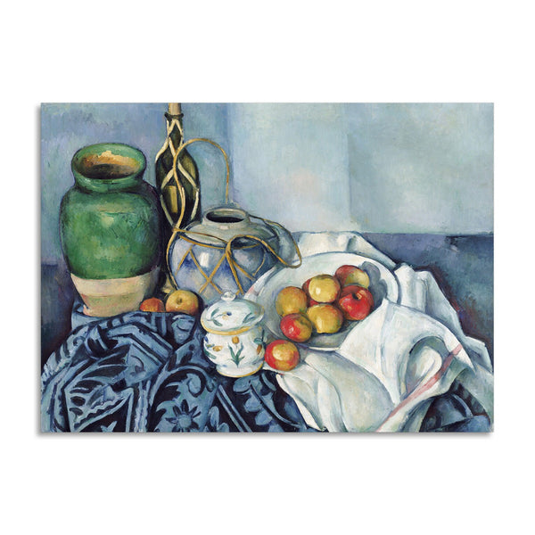 Quadro Stampa su Tela con Telaio in Legno Paul Cezanne - Still Life with Apples