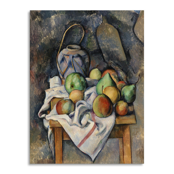 Quadro Stampa su Tela con Telaio in Legno Paul Cezanne - Ginger Jar