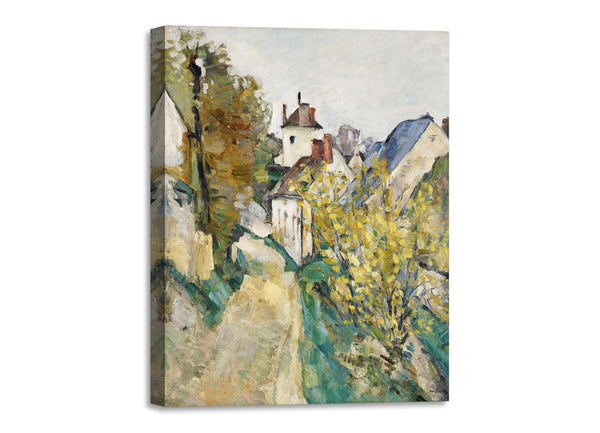 Quadro Stampa su Tela con Telaio in Legno Paul Cezanne - The House of Dr. Gache