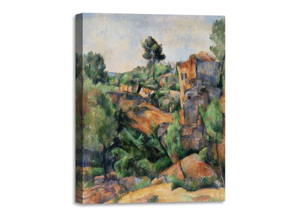 Quadro Stampa su Tela con Telaio in Legno Paul Cezanne - Bibémus Quarry