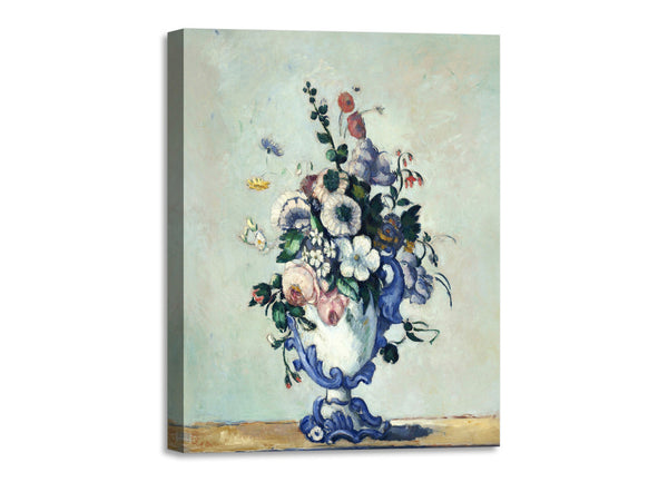 Quadro Stampa su Tela con Telaio in Legno Paul Cezanne - Rococo Vase