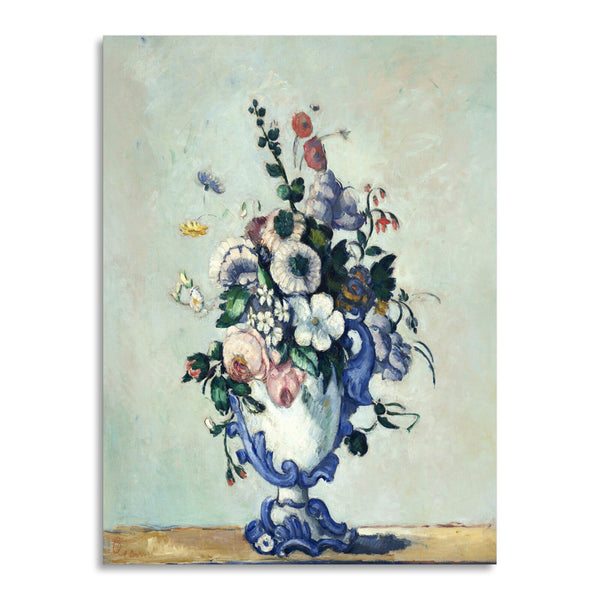 Quadro Stampa su Tela con Telaio in Legno Paul Cezanne - Rococo Vase