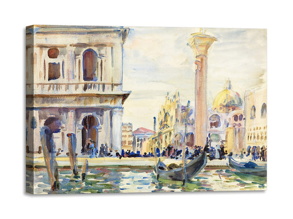 Quadro Stampa su Tela con Telaio in Legno John Singer Sargent - The Piazzetta