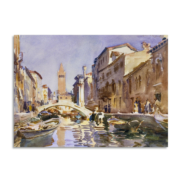 Quadro Stampa su Tela con Telaio in Legno John Singer Sargent - Venetian Canal