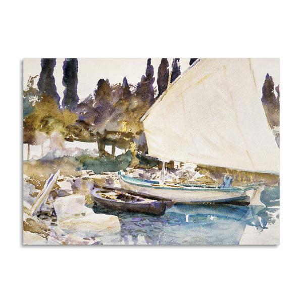Quadro Stampa su Tela con Telaio in Legno John Singer Sargent - Boats