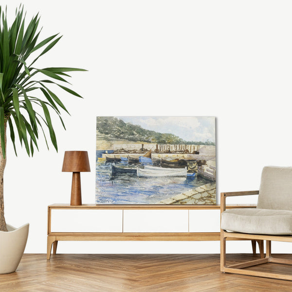 Quadro Stampa su Tela con Telaio in Legno John Singer Sargent - Boats