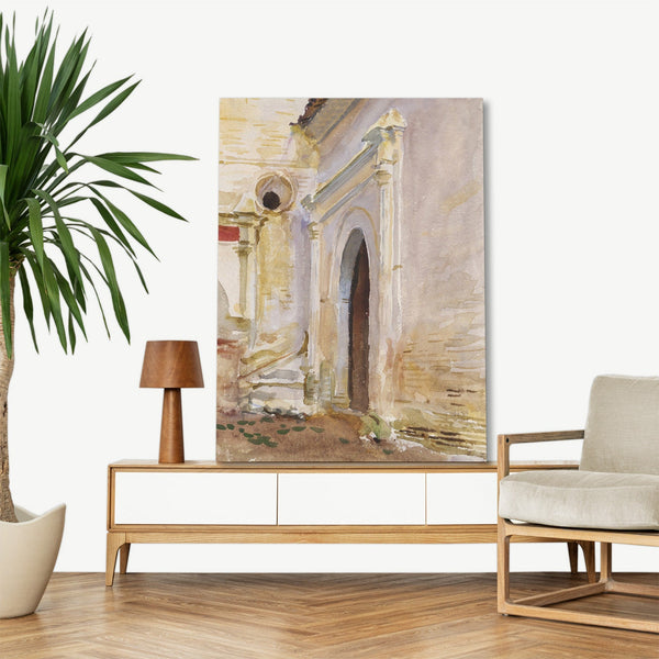 Quadro Stampa su Tela con Telaio in Legno John Singer Sargent - Arched Doorway