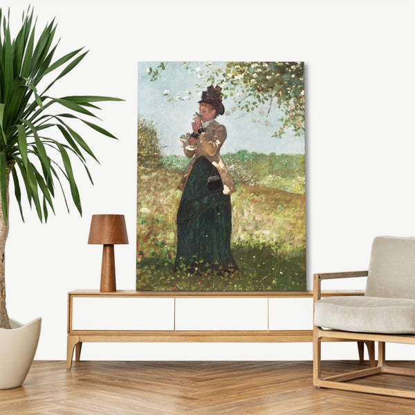 Quadro Stampa su Tela con Telaio in Legno Winslow Homer - The Yellow Jacket