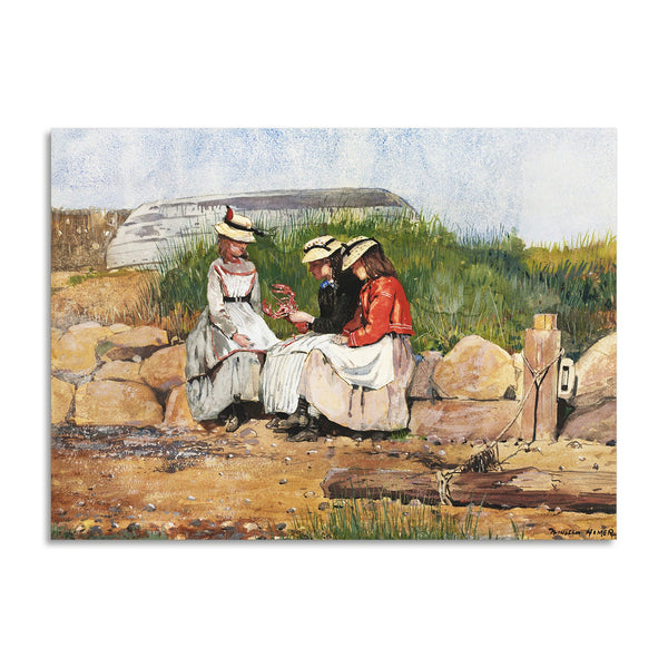 Quadro Stampa su Tela con Telaio in Legno Winslow Homer - A Fisherman’s Daughter