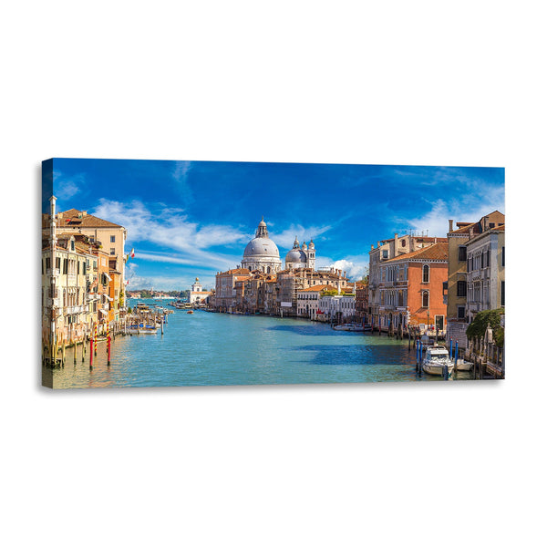 Quadro Stampa su Tela con Telaio in Legno paesaggio venezia