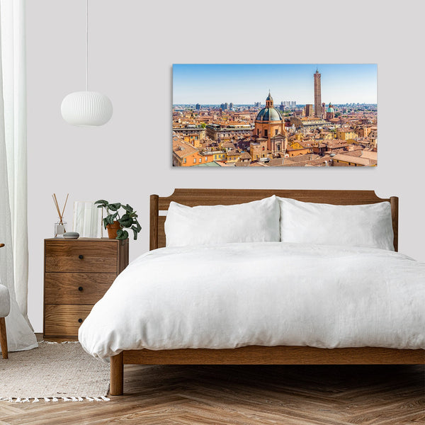 Quadro Stampa su Tela con Telaio in Legno paesaggio bologna