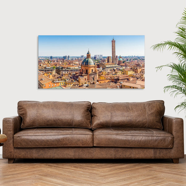 Quadro Stampa su Tela con Telaio in Legno paesaggio bologna