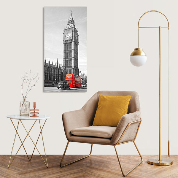 Quadro Stampa su Tela con Telaio in Legno paesaggio londra
