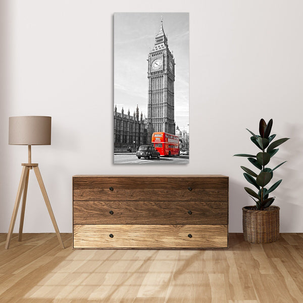 Quadro Stampa su Tela con Telaio in Legno paesaggio londra