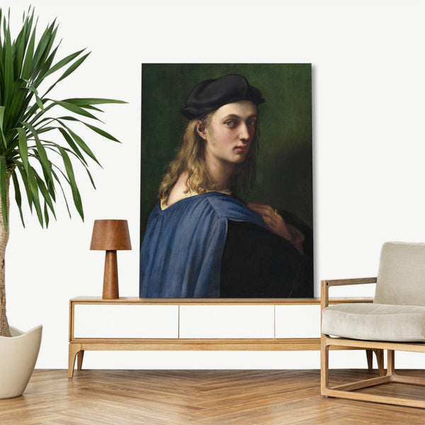 Quadro Stampa su Tela con Telaio in Legno Raffaello Sanzio - Bindo Altoviti